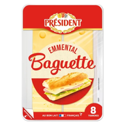 Tranches Baguette Emmental 120 g Président 