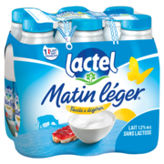 Pack Matin Léger de Lactel 1,2% M.G. 6x1L