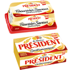 Gamme beurre Président