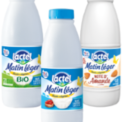 Gamme Matin Léger de Lactel 