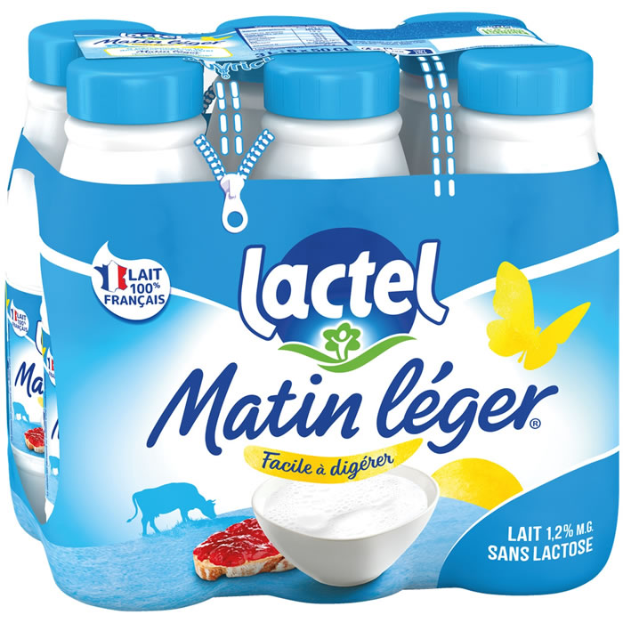 Pack Matin Léger de Lactel 1,2% M.G. 6x50CL