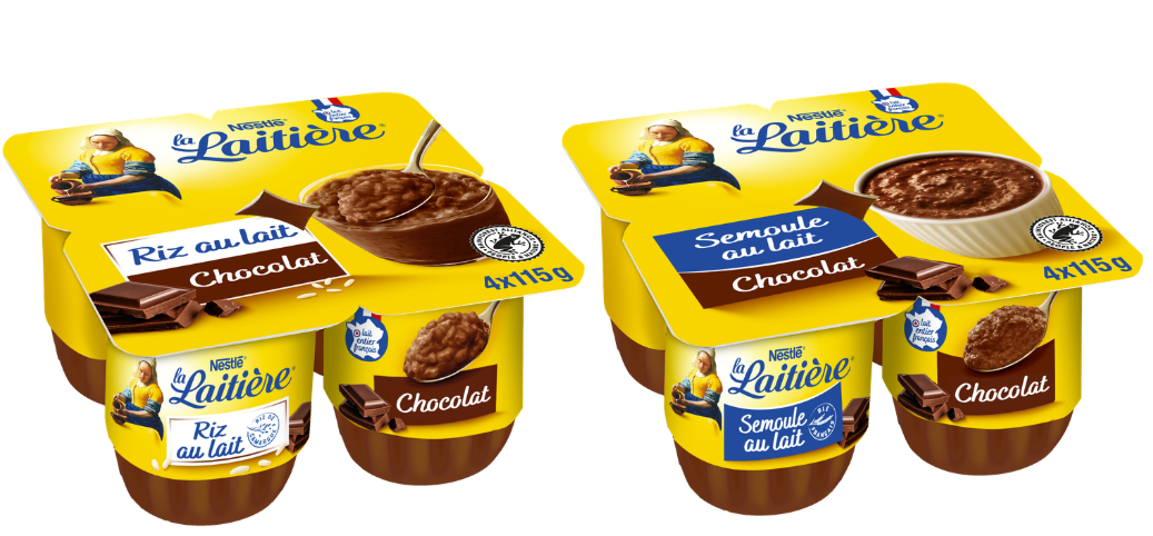 La Laitière Riz au lait et Semoule au lait 