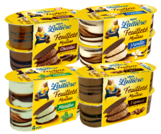 Gamme Feuilleté de Mousse La Laitière