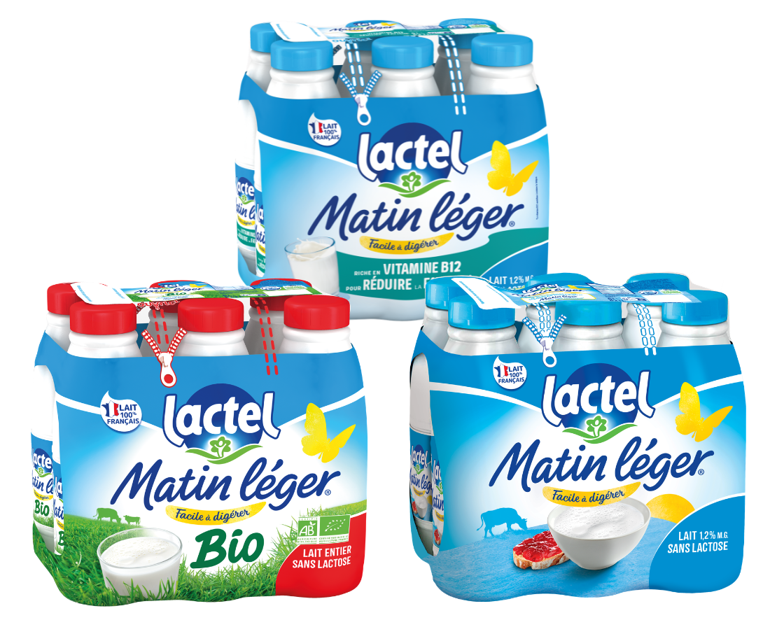 Lactel Gamme Matin Léger 6x1L