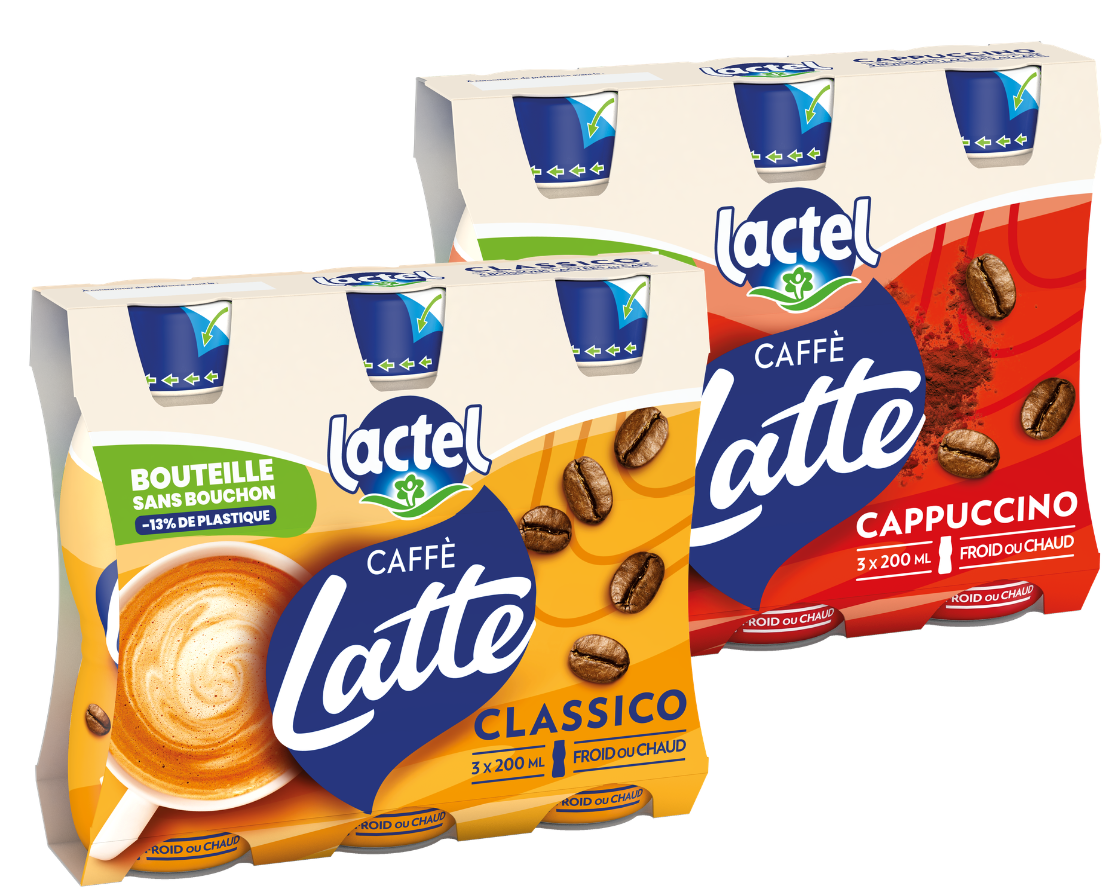 Lactel Caffè Latte Classico ou Cappuccino 3x200mL