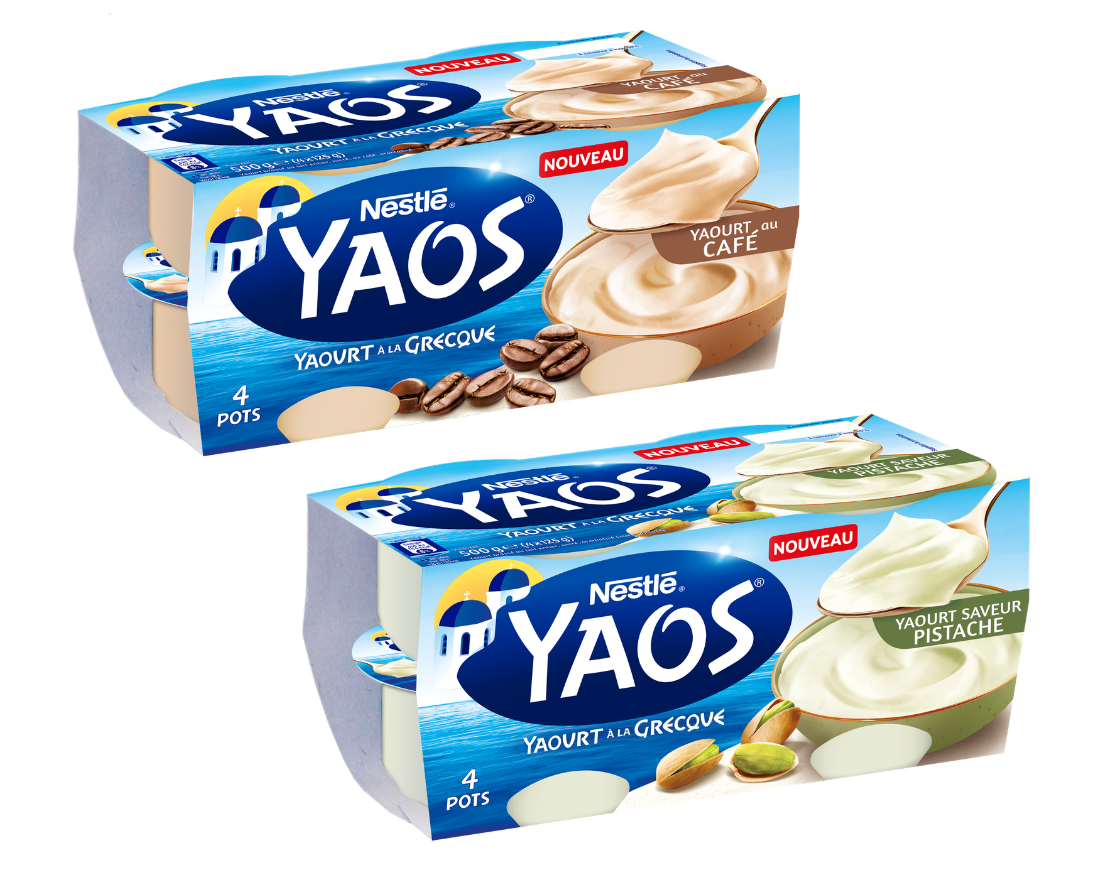 YAOS Pistache 4x125g ou YAOS Café 4x125g
