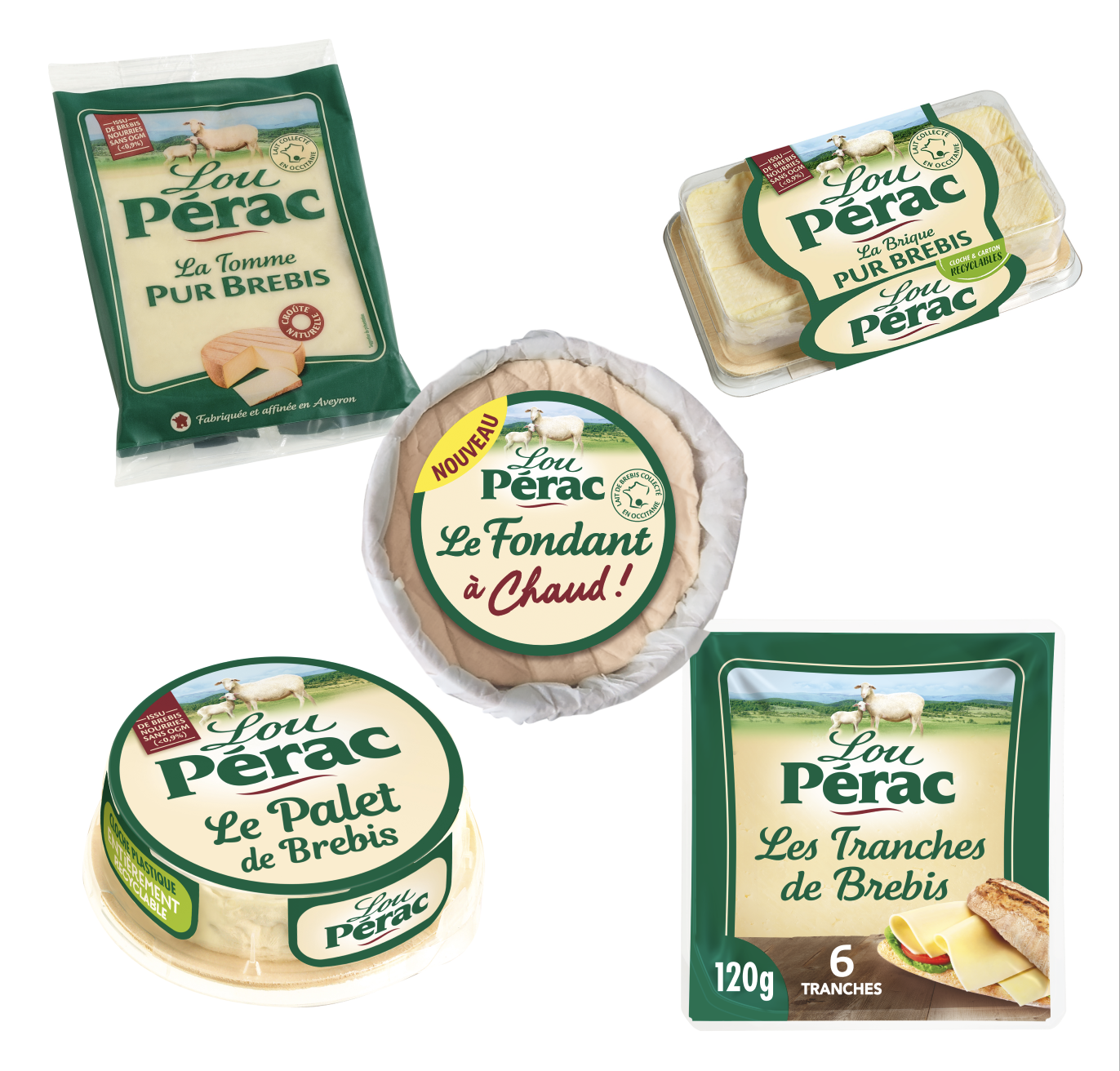 Gamme fromages Lou Pérac
