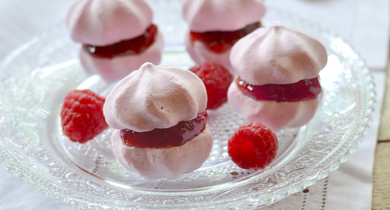 Macarons à la framboise à la meringue italienne