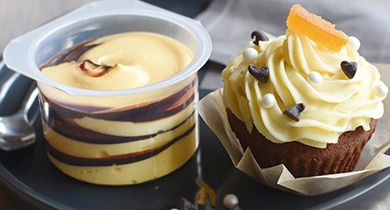 Cupcake chocolat et orange confite