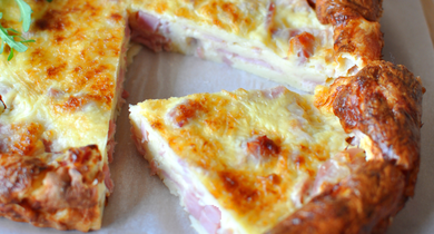 Quiche lorraine légère sans pâte Lactel 