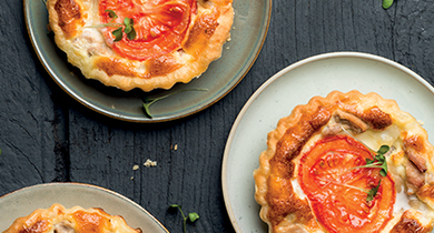 Mini quiches thon, tomates et mozzarella