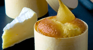 Cupcake au camembert et à la poire