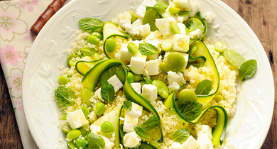 Salade de semoule et légumes au Salakis