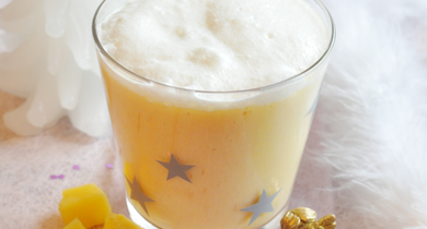 Milkshake tiède à la mangue 