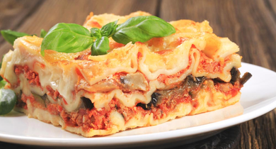 Lasagnes forestières aux 3 fromages