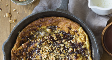 Crêpes soufflées au chocolat et aux noisettes