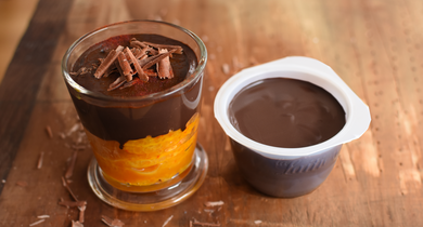 Verrines Choco-clémentines safranées La Laitière 