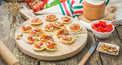 Mini galettes basques au P'tit Basque d'Istara