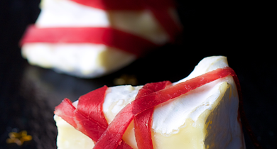 Camembert Président et ses rubans de viande des grisons