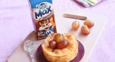 Lactel Max et son clafoutis aux raisins