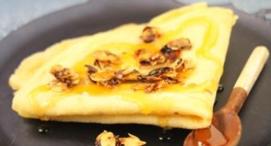 Crêpes miel amandes