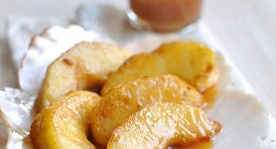 Pommes sautées, caramel au beurre salé