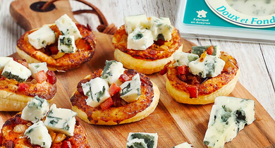 Tartelettes feuilletées au Bleu de Brebis