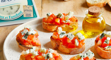 Pan con Tomate au Bleu de Brebis