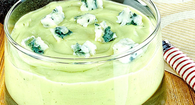 Smoothie d’avocat au Roquefort Baragnaudes