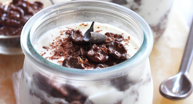 Yaourt glacé à la stracciatella