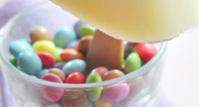 Yaourt glacé goût vanille et Smarties®