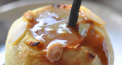 Pommes farcies au caramel beurre salé