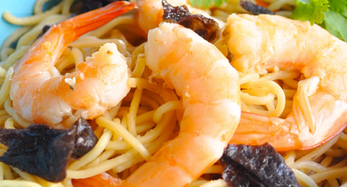 Crevettes à la citronnelle