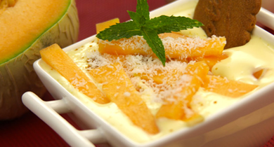 Tiramisu au melon et cannelle