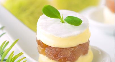 Toasts marrons glacés et camembert Président 