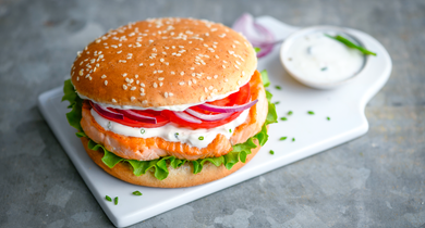 Burger au Saumon