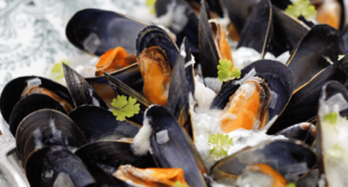 Moules au Roquefort Société Bio