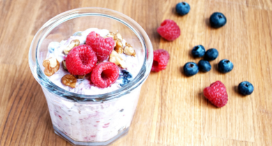 Flocons d’avoine aux fruits rouges