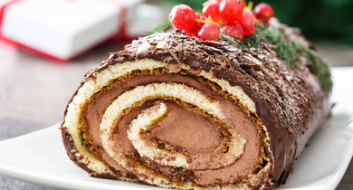 Génoise pour bûche de Noël Lactel 