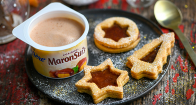 Petits sablés à la confiture de figue & MaronSui's La Laitière 