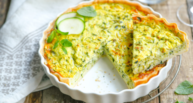 Tarte Amandine aux Courgettes & Menthe
