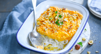 Brandade de Cabillaud à la Patate Douce, Chapelure de Noisettes