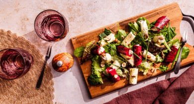 Cannelloni de légumes racines et Rondelé au lait de chèvre