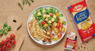 Salade façon César à l’Emmental