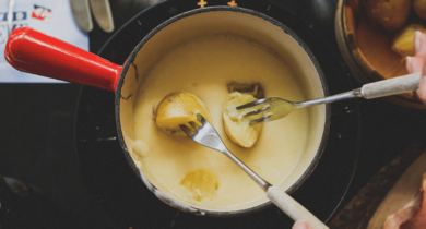 Fondue Président aux cèpes