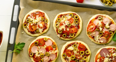 recette de mini-pizza apéro