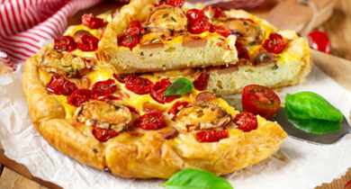 recette de quiche aux tomates cerises et au chèvre