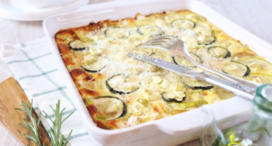 recette de gratin de courgettes à la Mozzarella