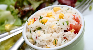 Salade de riz composée 