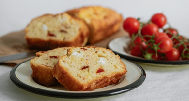 Recette cake à la Feta et aux tomates séchées